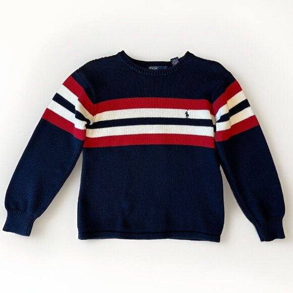 Ralph Lauren Other - Ralph Lauren Vintage Knit Navy Striped Sweater
